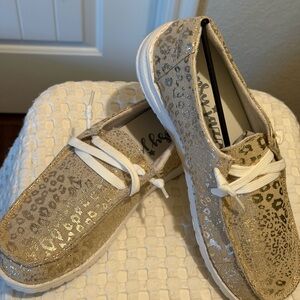 Gypsy Jazz Rose Gold Leopard Sneakers